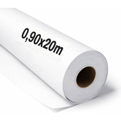 OFITURIA Kraft paper white - roll 0.90 × 20 m - 6 rolls - packaging paper and wrapping paper - craft paper for DIY, decoration and sewing patterns - tear-resistant and easy to cut - COM620-parent2