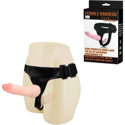 Пенис колан с две дилда, двоен ефект, 16, 5см. - Ultra Female Harness (DEBRA00555)