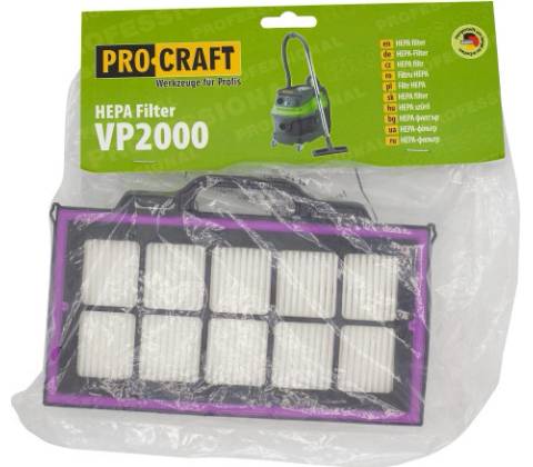 Procraft VP2000 hepa filter