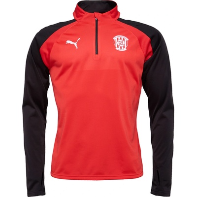 Puma Teamliga 1/4 Zip Top červená čierna