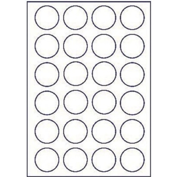 CDRmarket Самозалепващи етикети 45 x 45 mm, 24 етикети A4, 100 листа (R0ECO.4545kA)