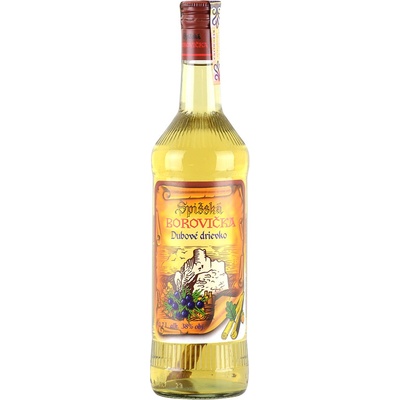 Spišská Borovička Dubové Drievko 38% 0,7 l (čistá fľaša)