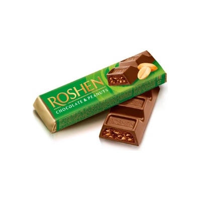 Roshen Čokoládová tyčinka s arašidmi 1 x 38 g