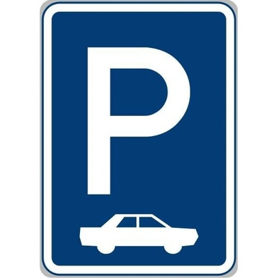 Dopravní Značka IP11b Parkoviště (kolmé nebo šikmé stání)