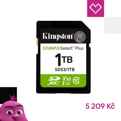 Kingston SDXC 1TB Canvas Select Plus SDS3/1TB