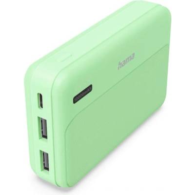 Hama Pocket 10, 10000 mAh, 2x USB-A, Зелена (HAMA-201771)