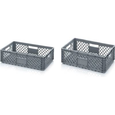 Plastová euro prepravka 600x400 (EO 64) perforovaná - 75 mm