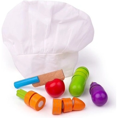 Bigjigs Toys Зеленчуци за рязане - Cutting Vegetables Chef Se (BJ649)