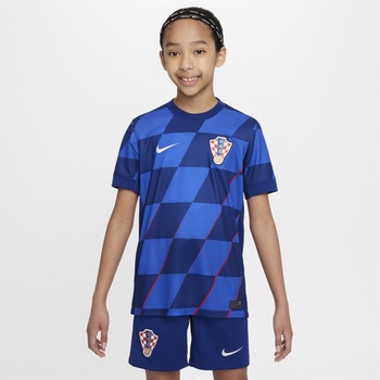 Nike Юношеска футболна фланелка Nike Croatia Away Shirt 2024 Juniors - Blue