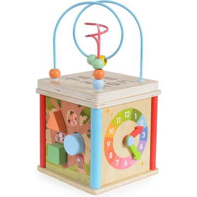 Moni Toys Дървен сортер куб 1003