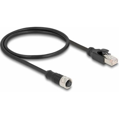 Delock 60072 RJ45 / M12 CAT 5e S/FTP 0,5m černý