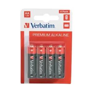 Verbatim Батерия, Verbatim ALKALINE BATTERY AA 8 PACK (HANGCARD) (49503)