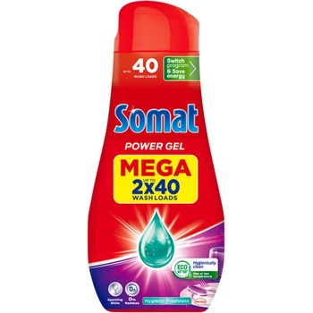 Somat All in 1 Power Gel Hygiene gél do umývačky riadu 2 x 720 ml 80 PD