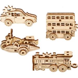UGears Дървен 3D пъзел Ugears от 61 части - Хари Потър: Фантастични Автомобили (U-70262 )