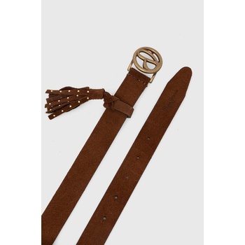 Pepe Jeans Велурен колан Pepe Jeans ATHELEA BELT в кафяво PL020858 (PL020858)