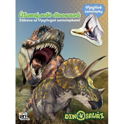 Zábava se třpytivými samolepkami dinosauři