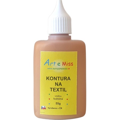 Kontura na textil 55g 93 zlatá