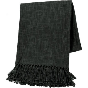 Tiseco Home Studio Памучно одеяло 130x160 cm Slub - Tiseco Home Studio (3453BLACK)