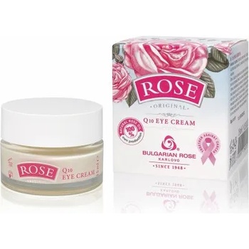 Bulgarian Rose Karlovo Bulgarian Rose Original Q10 Eye Cream - Подмладяващ околоочен крем с розово масло и коензим Q10, 15мл