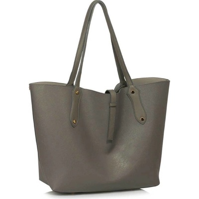 L&S Fashion kabelka LS00504 šedá