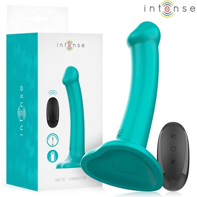 Intense katie vibrator with suction cup 10 vibrations blue remote control
