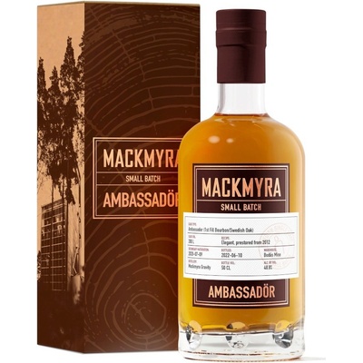 Mackmyra Ambassador Small Batch 48,8% 0,5 l (kartón)