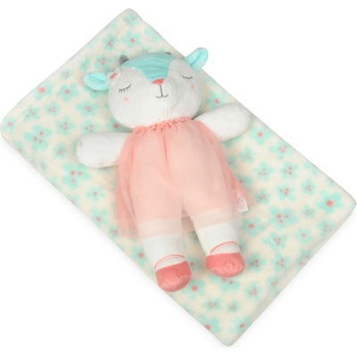 Babymatex Deka David s plyšovou hračkou Kytičky Sheep