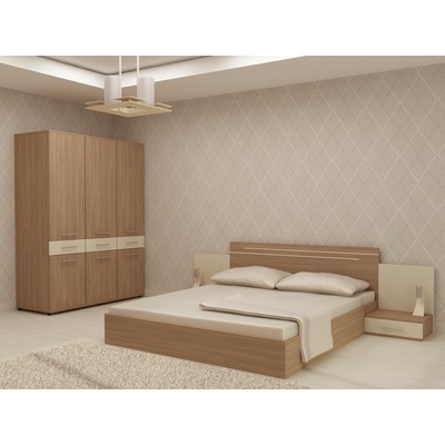 DST Спален комплект за матрак 164/190 Kiara-dst, дъб амбер