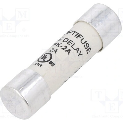 OPTIFUSE TPK-2A Pojistka: tavná; 10,3x38mm; kulatý,průmyslová; 2A; 500VAC