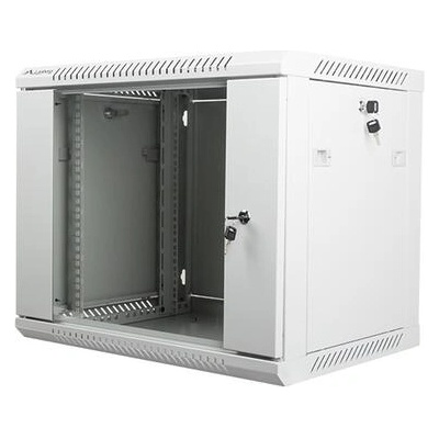 Lanberg rack cabinet 19 wall-mount 9U / 600x450 for self-assembly (flat pack), grey (WF01-6409-10S)