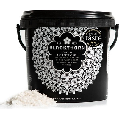 Škótska prémiová morská soľ Blackthorn Salt Flakes biela vločky 1400g