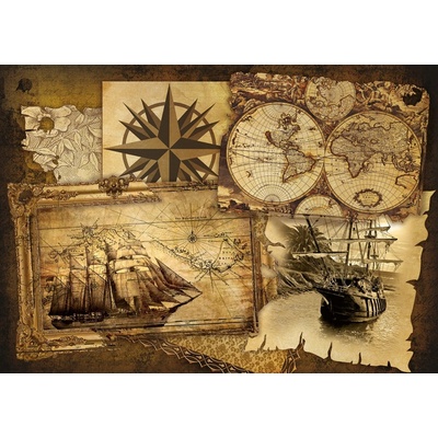 Preinterier FT3461 Fototapeta na stenu Starožitné mapy vlies 104cm x 70cm