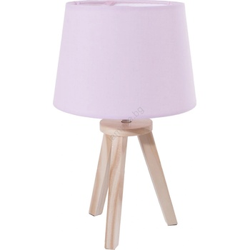 Atmosphera - Настолна лампа TRIPOD 1xE14/40W/230V борова/розова (P7152)