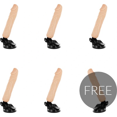 BASECOCK REALISTIC VIBRATOR REMOTE CONTROL FLESH 20 CM