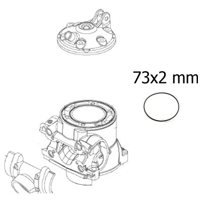 Originál díl O kroužek hlavy válce 73x2 | Zboží Auto