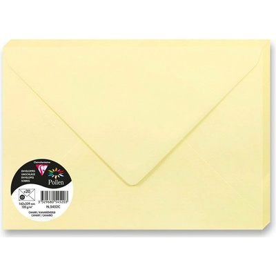 Barevná obálka Clairefontaine C5 120 g [1 ks] Varianta: světle žlutá