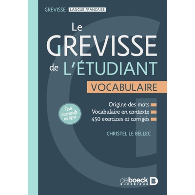 Le Grevisse de l'étudiant - Vocabulaire