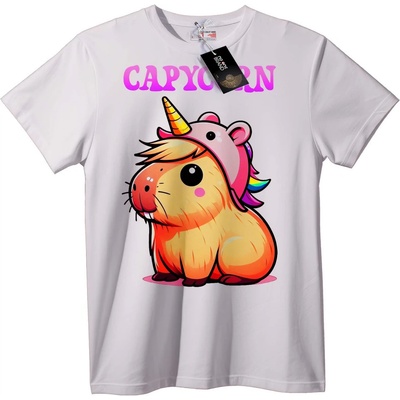 NOONEBRAND Тениска Capyorn Unicorn - XL, White