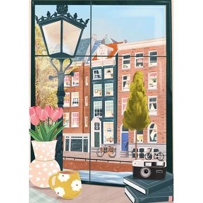 Pieces & Peace - Puzzle Amsterdam from a Coffee Shop - 500 piese