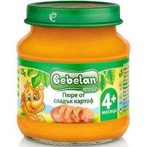 Bebelan био пюре сладък картоф - 125 г - topcho-online