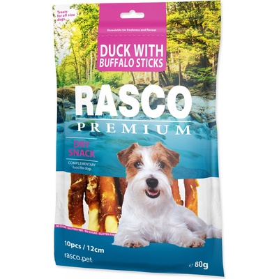 RASCO Premium bůvolí obalené kachním masem 80 g