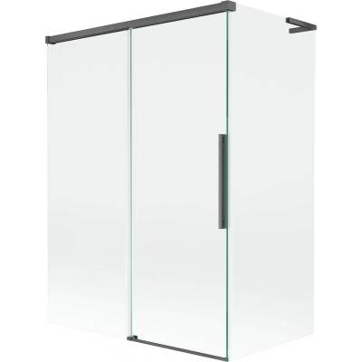 Mexen Rox L 2-крилен плъзгащ параван за вана 120 + 70 x 150 см, прозрачен, четка в (8C9L-120-070-66-00)