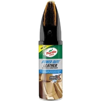 Turtle Wax TurtleWax Power Out Leather спрей за почистване и подхранване на кожа с четка 400 мл