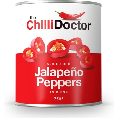 The ChilliDoctor Krájené červené Jalapeño papričky v nálevu 3 kg – Zboží Mobilmania