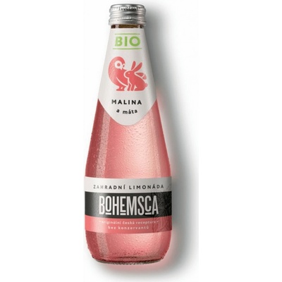 Bohemsca Záhradná limonáda malina a mäta BIO 330 ml