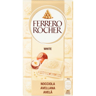 Ferrero Rocher biela čokoláda s lieskovými orieškami 90 g