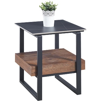 Carmen Помощна холна маса sala - орех / черно (3530876)