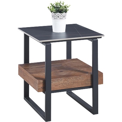 Carmen Помощна холна маса sala - орех / черно (3530876)