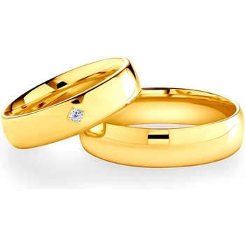 Image 1 of SAVICKI Сватбени халки: злато, полукръгъл профил. 5 мм