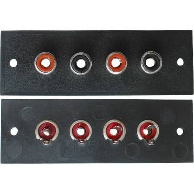 Zdierka 4x Cinch, panelová, PVC